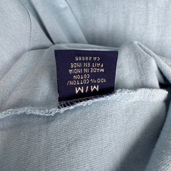 Vintage Preppy Aesthetic B.U.M. Equipment Blue Polo Shirt With Red Collar & Trim - Picture 6 of 7